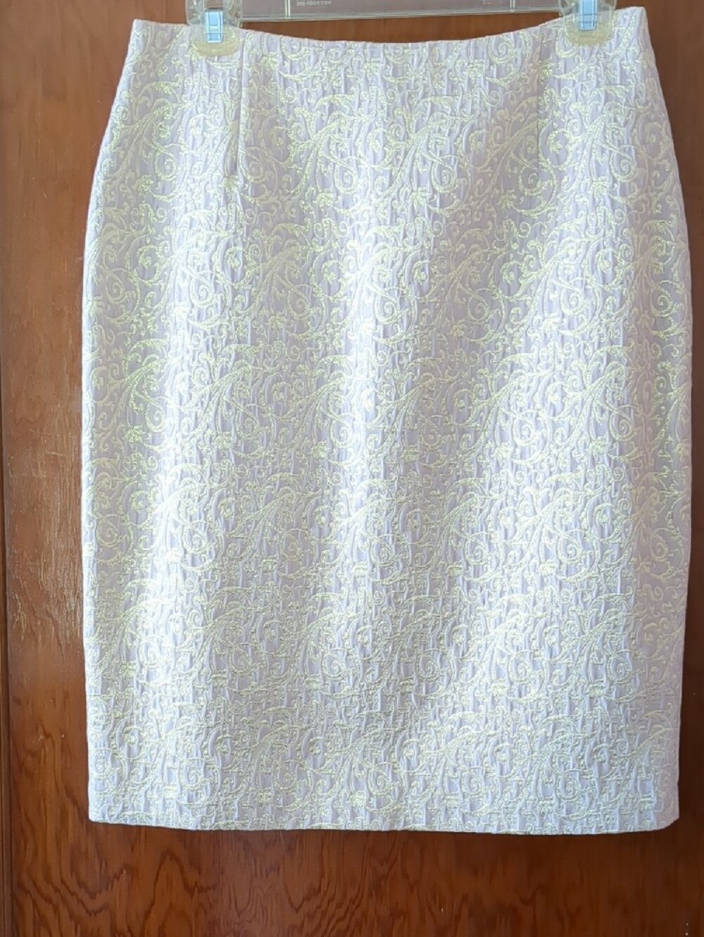 Vintage Maggy London Pale Pink and Gold Brocade Set - Picture 5 of 5